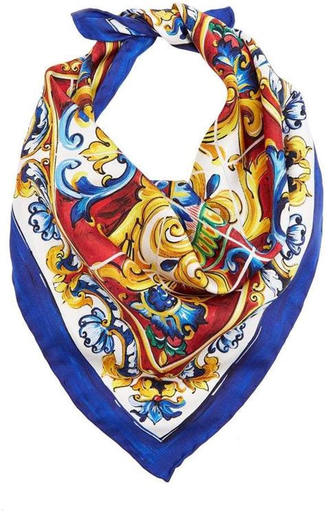 dolce gabbana scarves|dolce and gabbana silk scarf.